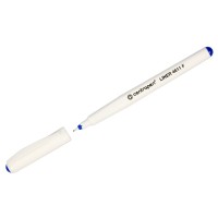 Ручка капиллярная (линер) CENTROPEN, синяя, 0,3мм, трехгранная, корпус белый